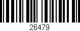 Código de barras (EAN, GTIN, SKU, ISBN): '26479'