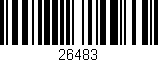 Código de barras (EAN, GTIN, SKU, ISBN): '26483'