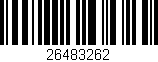 Código de barras (EAN, GTIN, SKU, ISBN): '26483262'