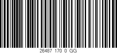 Código de barras (EAN, GTIN, SKU, ISBN): '26487_170_0_GG'