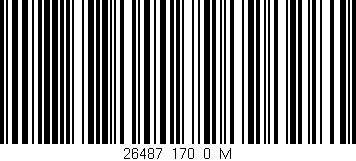 Código de barras (EAN, GTIN, SKU, ISBN): '26487_170_0_M'