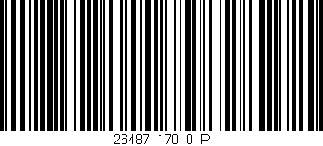 Código de barras (EAN, GTIN, SKU, ISBN): '26487_170_0_P'