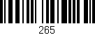 Código de barras (EAN, GTIN, SKU, ISBN): '265'