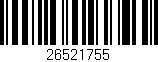 Código de barras (EAN, GTIN, SKU, ISBN): '26521755'