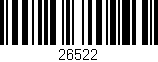 Código de barras (EAN, GTIN, SKU, ISBN): '26522'