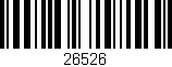 Código de barras (EAN, GTIN, SKU, ISBN): '26526'
