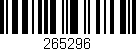 Código de barras (EAN, GTIN, SKU, ISBN): '265296'