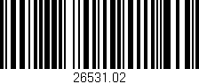 Código de barras (EAN, GTIN, SKU, ISBN): '26531.02'