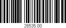 Código de barras (EAN, GTIN, SKU, ISBN): '26535.00'