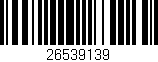 Código de barras (EAN, GTIN, SKU, ISBN): '26539139'