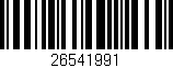 Código de barras (EAN, GTIN, SKU, ISBN): '26541991'
