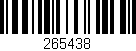 Código de barras (EAN, GTIN, SKU, ISBN): '265438'