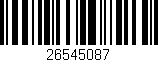 Código de barras (EAN, GTIN, SKU, ISBN): '26545087'