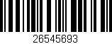 Código de barras (EAN, GTIN, SKU, ISBN): '26545693'