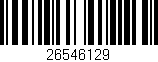 Código de barras (EAN, GTIN, SKU, ISBN): '26546129'