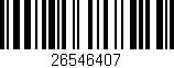 Código de barras (EAN, GTIN, SKU, ISBN): '26546407'