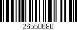 Código de barras (EAN, GTIN, SKU, ISBN): '26550680'