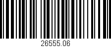 Código de barras (EAN, GTIN, SKU, ISBN): '26555.06'
