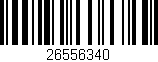 Código de barras (EAN, GTIN, SKU, ISBN): '26556340'