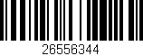 Código de barras (EAN, GTIN, SKU, ISBN): '26556344'