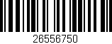 Código de barras (EAN, GTIN, SKU, ISBN): '26556750'