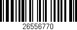 Código de barras (EAN, GTIN, SKU, ISBN): '26556770'