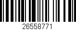 Código de barras (EAN, GTIN, SKU, ISBN): '26558771'