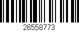 Código de barras (EAN, GTIN, SKU, ISBN): '26558773'