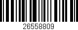 Código de barras (EAN, GTIN, SKU, ISBN): '26558809'