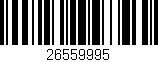 Código de barras (EAN, GTIN, SKU, ISBN): '26559995'