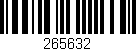 Código de barras (EAN, GTIN, SKU, ISBN): '265632'