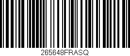 Código de barras (EAN, GTIN, SKU, ISBN): '265648FRASQ'