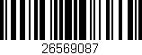 Código de barras (EAN, GTIN, SKU, ISBN): '26569087'