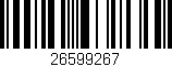 Código de barras (EAN, GTIN, SKU, ISBN): '26599267'