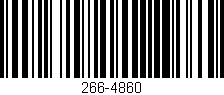 Código de barras (EAN, GTIN, SKU, ISBN): '266-4860'