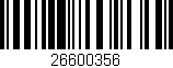 Código de barras (EAN, GTIN, SKU, ISBN): '26600356'