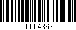 Código de barras (EAN, GTIN, SKU, ISBN): '26604363'