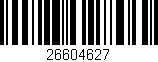 Código de barras (EAN, GTIN, SKU, ISBN): '26604627'