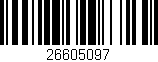 Código de barras (EAN, GTIN, SKU, ISBN): '26605097'