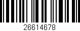 Código de barras (EAN, GTIN, SKU, ISBN): '26614678'