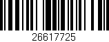 Código de barras (EAN, GTIN, SKU, ISBN): '26617725'
