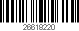 Código de barras (EAN, GTIN, SKU, ISBN): '26618220'