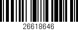 Código de barras (EAN, GTIN, SKU, ISBN): '26618646'