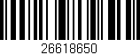 Código de barras (EAN, GTIN, SKU, ISBN): '26618650'