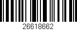 Código de barras (EAN, GTIN, SKU, ISBN): '26618662'