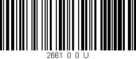 Código de barras (EAN, GTIN, SKU, ISBN): '2661_0_0_U'
