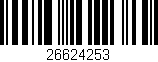 Código de barras (EAN, GTIN, SKU, ISBN): '26624253'