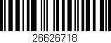 Código de barras (EAN, GTIN, SKU, ISBN): '26626718'