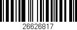 Código de barras (EAN, GTIN, SKU, ISBN): '26626817'