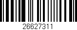 Código de barras (EAN, GTIN, SKU, ISBN): '26627311'